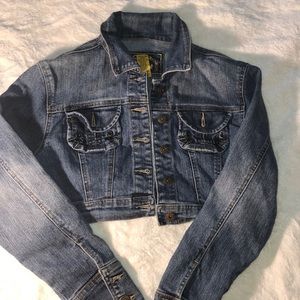 Crop jean jacket